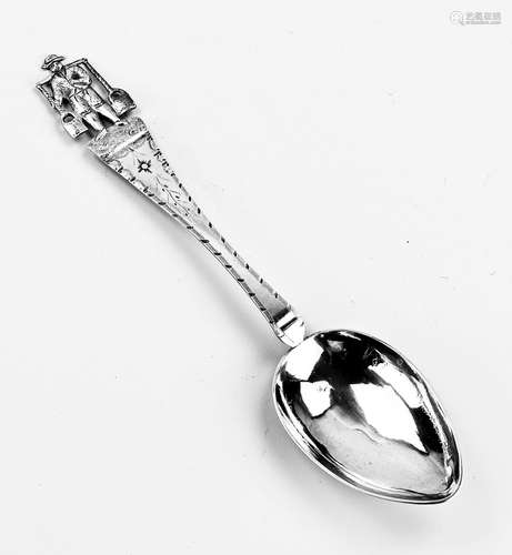 Silver birth spoon