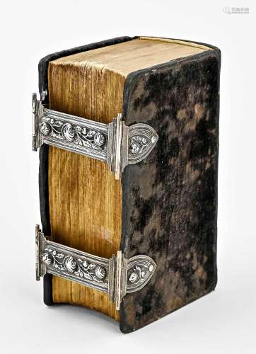 18th century bible with silver work
