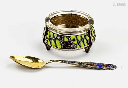 Russian caviar jar & spoon