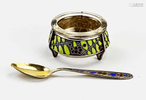 Russian caviar jar & spoon