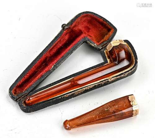 2 Cigar Pipes & Case