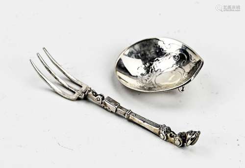 Silver travel cutlery