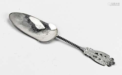 Silver cake server, Art Nouveau style