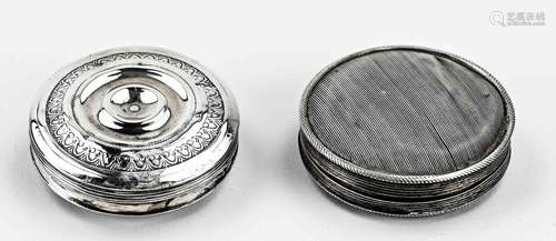 2 Silver Pill Boxes