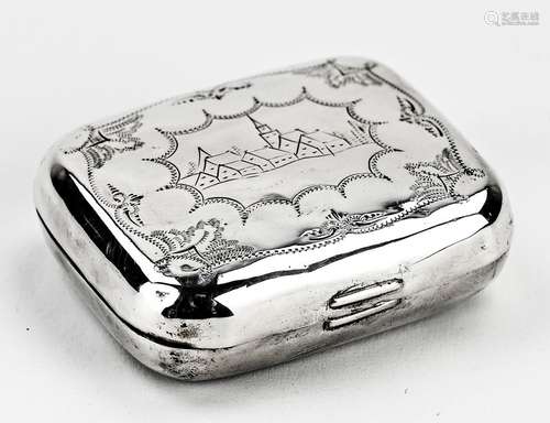 Silver pill/peppermint box