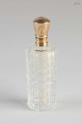 Bottle with golden cap