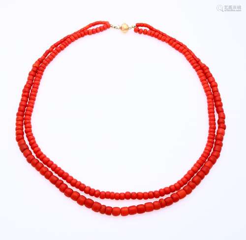 Necklace of red corals