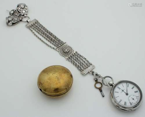 18th century silver men's watch