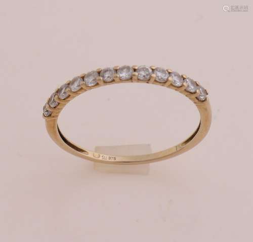 Ring with zirconias, 9 krt