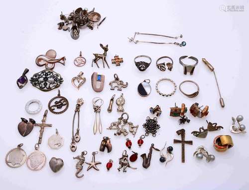 Lot of silver jewelry (various)