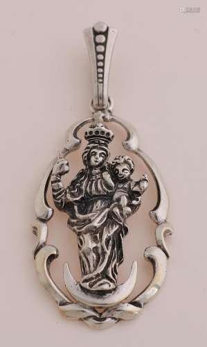 Silver Mary pendant