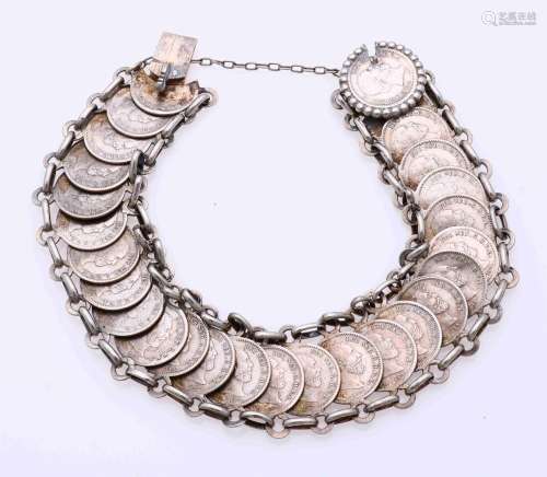 Bracelet with silver nickels