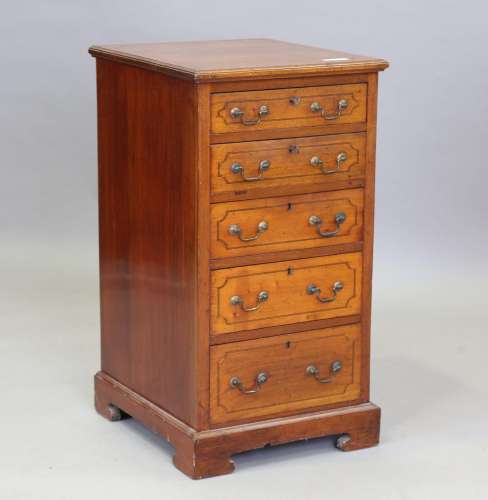 A late 19th/early 20th century George III style mahogany che...