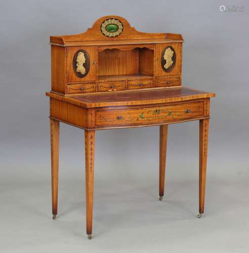 A 20th century Neoclassical Revival satinwood lady's writing...