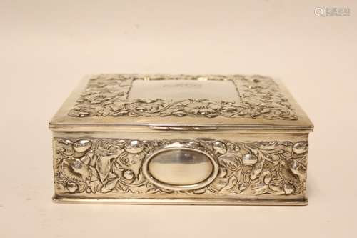 Art Nouveau Silver Cigar Holder