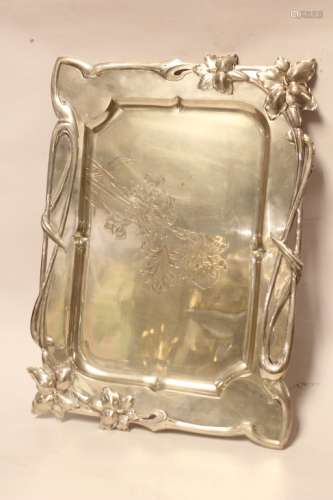 Austria Silver antique tray
