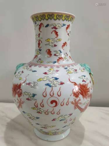 Chinese Famille Rose Porcelain Vase