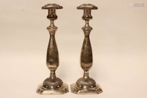 Pair of Silver Candle Stick