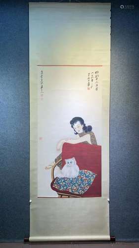 Chinese Ink Color Scroll Painting