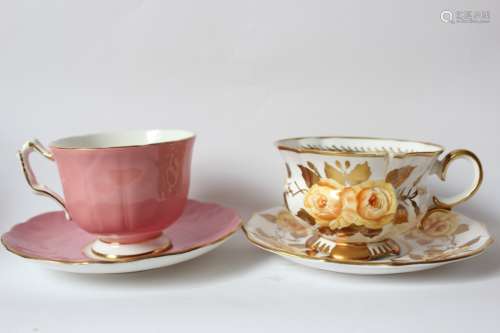Two Ceramic Cup and Saucer