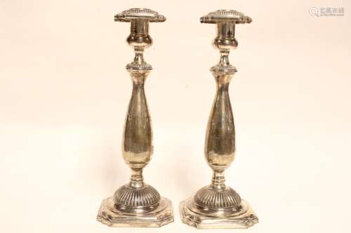 Pair of Silver Candle Stick