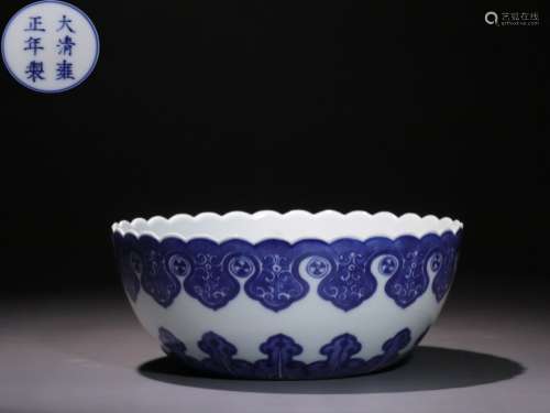 Chinese Hand Painted Blue&White Bowl