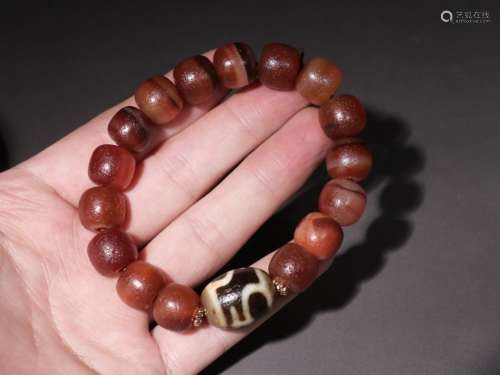 Natural Agate Beads Bracelet