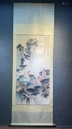 Chinese Ink Color Scroll Painting