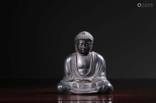 Chinese Pewter Buddha