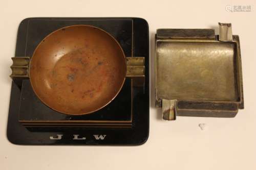 Two Art-Deco Period Ash Tray