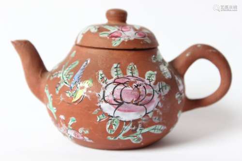 Chinese Glazed Yixing Zisha Teapot