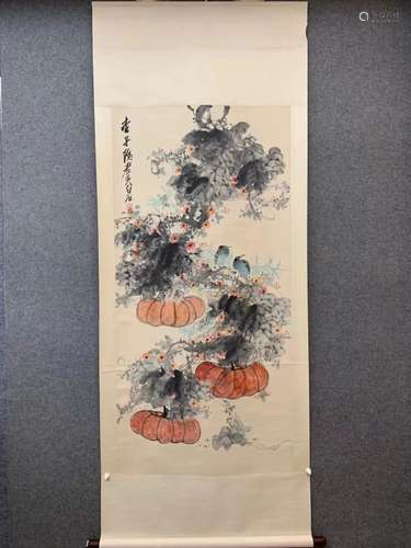 Chinese Ink Color Scroll Painting