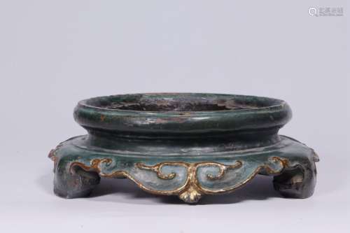 Chinese Lacquer Wood Stand