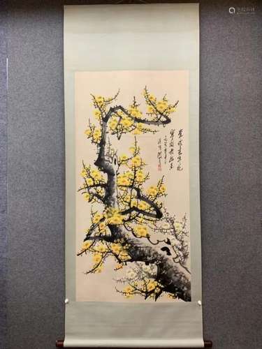 Chinese Ink Color Scroll Painting