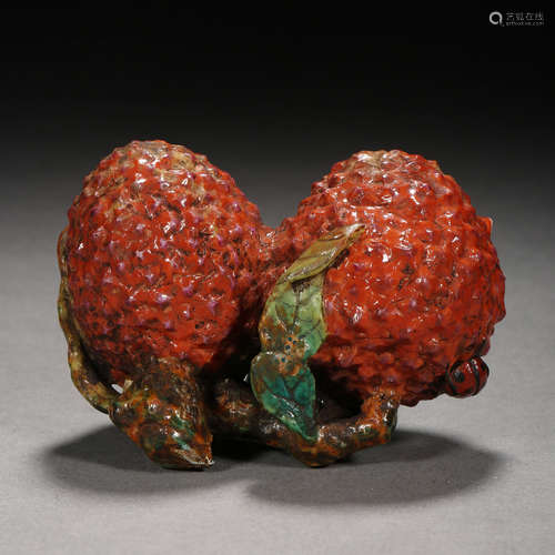 Qing Dynasty of China,Bionic Porcelain Lychee