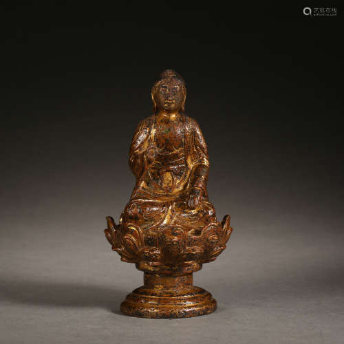 Liao Dynasty of China,Bronze Gilt Buddha Statue