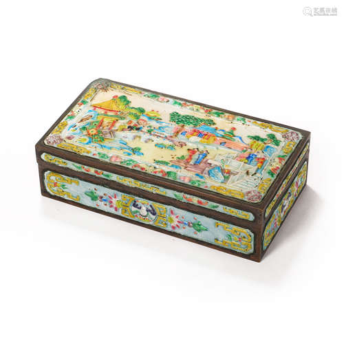 Qing Dynasty of China,Enamel Character Box