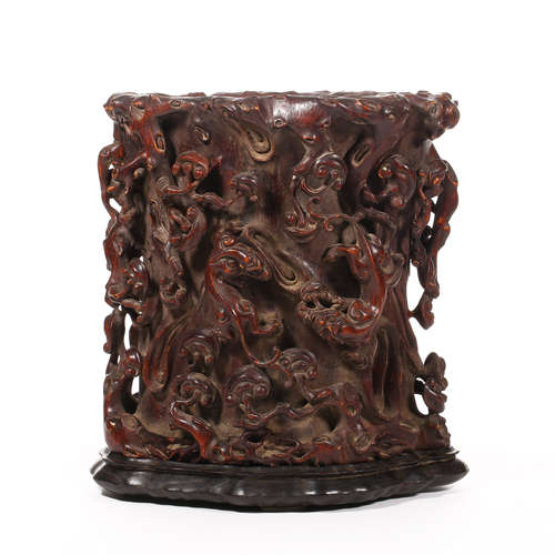 Qing Dynasty of China,Agalwood Pen Holder