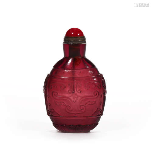 Qing Dynasty of China,Material Snuff Bottle