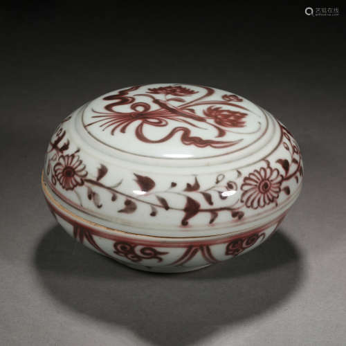 Ming Dynasty of China,Underglaze Red Covered Jar