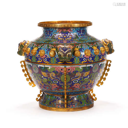 Qing Dynasty of China,Cloisonne Large Jar