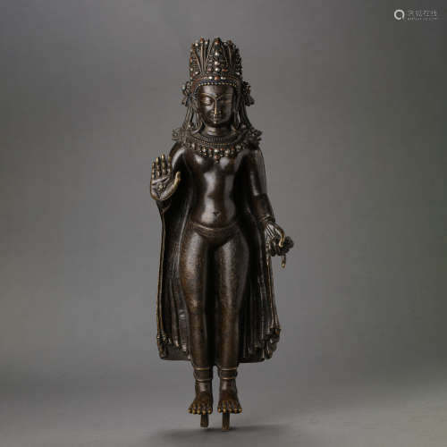 Qing Dynasty of China,Copper Buddha Statue