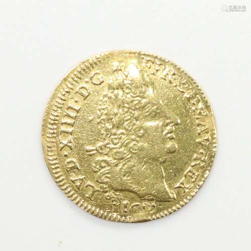 MONNAIE ROYALELouis XIVLouis d'or aux quatre L 1694?