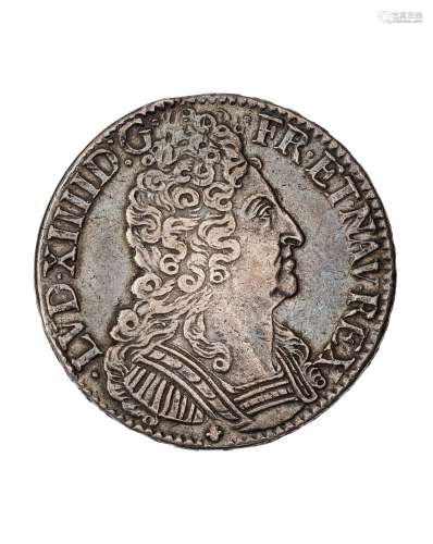 MONNAIE ROYALELOUIS XIVEcu d'argent aux trois couronnes 1711...