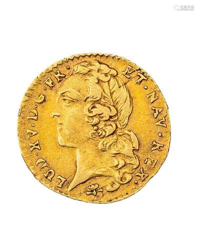 MONNAIE ROYALELouis XVDemi Louis d'or au bandeau 1746