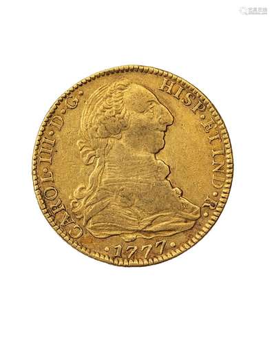 MEXIQUECharles IIIQuatre escudos or 1777