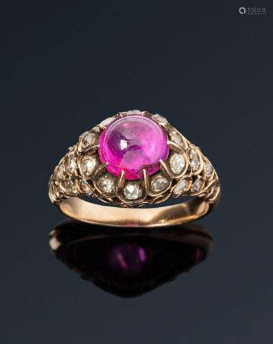 Bague en or rose 14K (585)