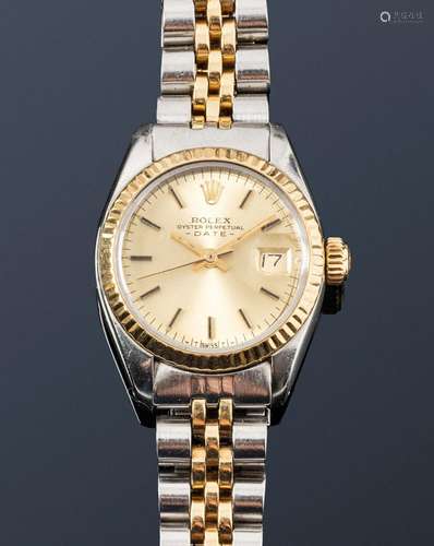 ROLEXDateRef. 6917No. 5424453Montre bracelet de dame en acie...