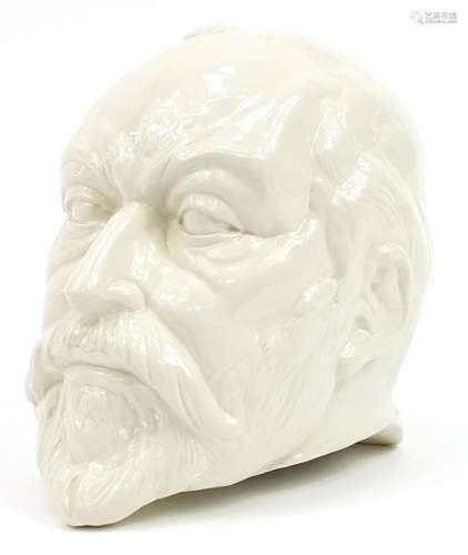 Michael Sutty, commemorative white glazed porcelain bust of ...