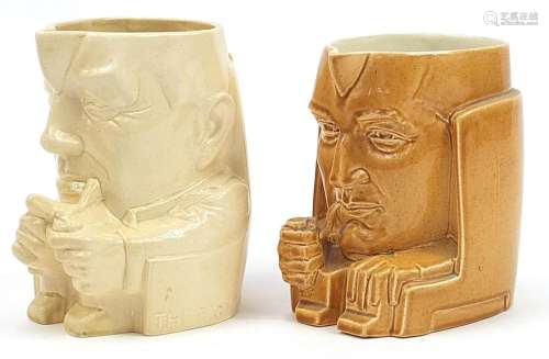 Ashstead pottery, Two political interest character jugs in t...